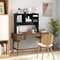 Desktop Organizer Bookcase with Four Cubbies and Open Back Design